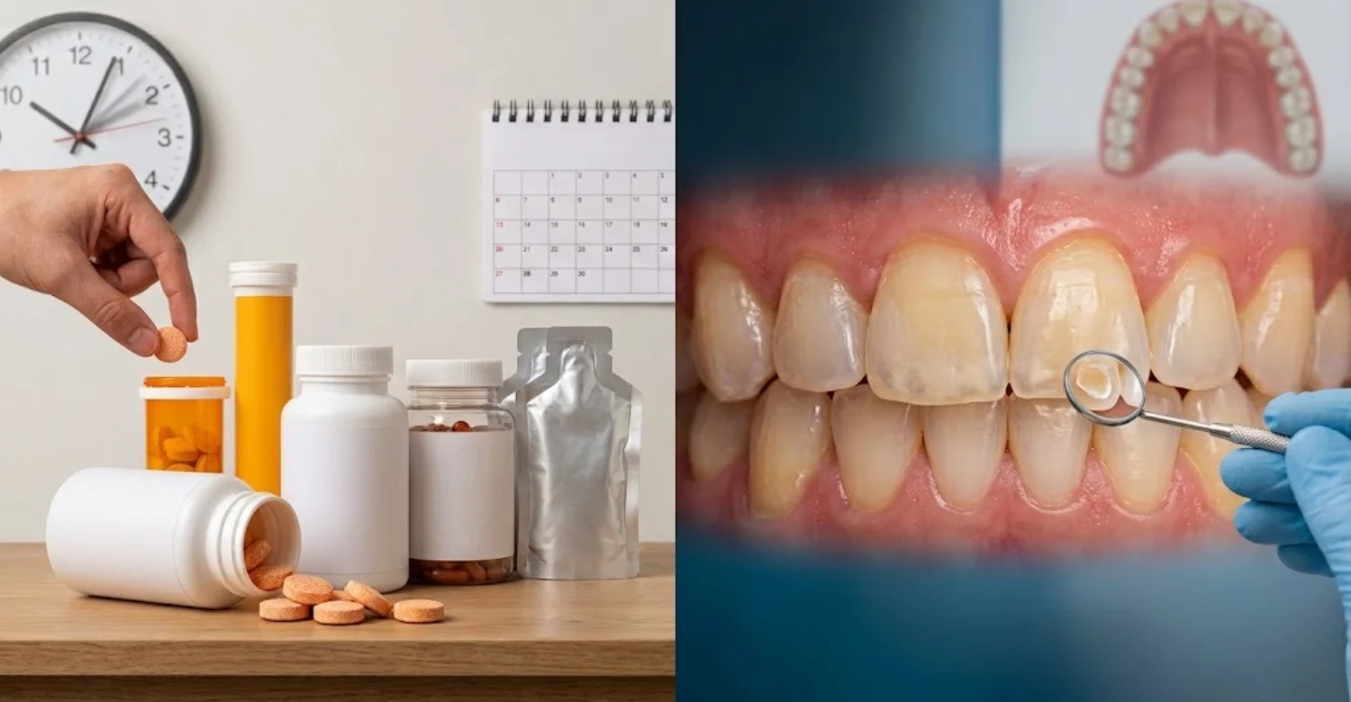 Acidic supplements and tooth erosion